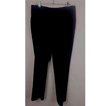 Dress Pants Size Petite 12P Black Button And Zip Casual Talbots