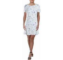 $155 Lauren Ralph Lauren White Women's Petites Floral Sheath Dress 6P