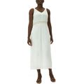 Nina Leonard V-Neck Maxi Dress In White/Gold At Nordstrom Rack, Size Large