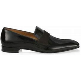 Paul Stuart Men's Heron Patent Leather Loafers - Black - Size 7