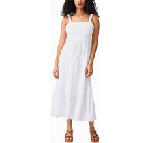 Sanctuary Women's Watching Sunset Cotton Tiered Maxi Dress - White - Size 10