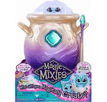 Magic Mixies Magical Misting Cauldron With Interactive 8" Blue Plush Toy - New!