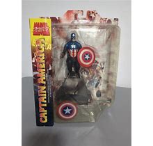 Captain America Bucky Cap Diamond Select Toys Marvel Select Action
