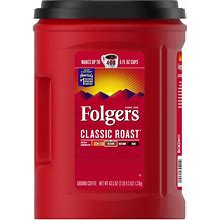 Folgers Classic Roast Ground Coffee (43.5 Oz.)