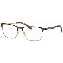 Perry Ellis Men's Eyeglasses Pe408 Pe/408 3-Matte Dark Chocolate Optical Frame