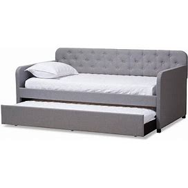 Camelia Light Gray Twin Daybed With Trundle