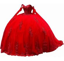 Ftupza Off Shoulder Quinceanera Dresses Puffy Tulle Ball Gowns For Vestido De 15 Anos Lace Appliques Prom Dress Ftu01