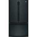 GE Appliances GNE27JGMBB 27 Cu. Ft. French Door Refrigerator - Black - Black - Refrigerators & Freezers - French Door Refrigerators - Refurbished