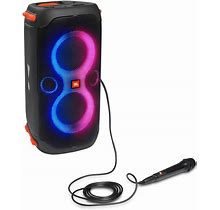 JBL Partybox 110 Portable Bluetooth Speaker Bundle With PBM100 Wired Microphone
