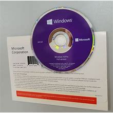 New Sealed 1PK DVD Windows 10 Pro Professional 64 Bit Full English US Stock