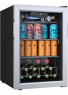 Edgestar BWC91 17 Inch Wide 80 Can Capacity Extreme Cool Beverage Center Stainless Steel Beverage Appliances Beverage Coolers