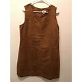 Womens Old Navy Brown Suede-Like Shift Dress Size Large