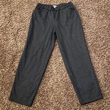 Croft & Barrow Black And Gray Houndstooth Elastic Waist Pants - Women | Color: Black | Size: Petite S