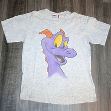 Gildan Vintage 90S Clothing Walt Disney World Epcot Center Park Figment Dragon Logo Pri - New Men | Color: Grey | Size: XL