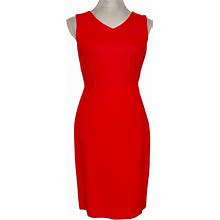 Talbots Dresses | Talbots Petites Elegant Red Dress | Color: Gold/Red | Size: 2P