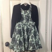 Knitworks Dresses | Girls Party Dress, Size 12 W/ Black Knit Sweater | Color: Black | Size: 12G