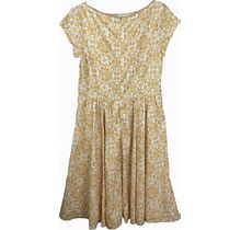 Eshakti Dresses | Eshakti Floral Midi Dress | Color: Gold | Size: 14