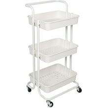 Honey Can Do, 3 Tier Rolling Craft Cart With Handle, White