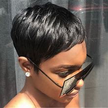 Pixie Cut Wig Human Hair For Black Women Summer Short Human Hair Wigs Glueless