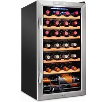 Ivation 28 Bottle Compressor Wine Cooler Refrigerator W/Lock