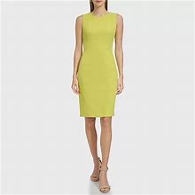 Marc New York Sleeveless Sheath Dress | Green | Womens 10 | Dresses Sheath Dresses | Stretch Fabric|Exposed Zipper | Spring Fashion