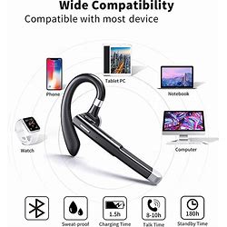 Wireless Bluetooth Headset Hands Free Single Mic For Office/Driving A