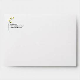 Wildflower Return Address 2 10 Envelopes