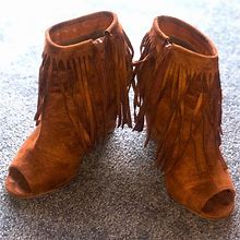 Adriana New York Shoes | Wedge Ankle Boots | Color: Brown | Size: 7