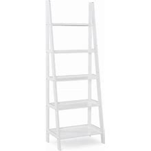 Falan Ladder Bookshelf, White By Ashley, Furniture > Home Office > Bookcases
