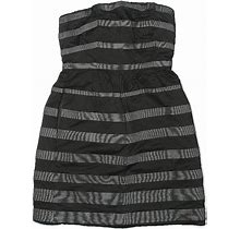 J.Crew Casual Dress: Gray Stripes Dresses - Women's Size 0