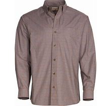 Redhead Wrinkle-Free Easy-Care Button-Down Long-Sleeve Shirt For Men - Clay Plaid - M