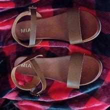 Mia Shoes | Brand New Wot Mia Leather Upper Sandals | Color: Brown | Size: 9.5
