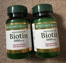 Nature's Bounty Biotin 5000 Mcg Quick Dissolve Tablets 09/2026