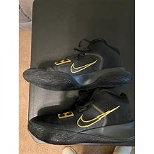 Nike Shoes | Mens Kyrie Flytrap 4 Basketball Shoes Great Condition Size 7 1/2 | Color: Black/Gold | Size: 7.5