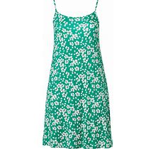 Plus Size Women's Knit Tank Dress By Ellos In Pretty Emerald Floral (Size 2X)