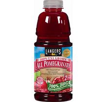 Langers All Pomegranate 100 Percent Juice, 32 Fl Oz (Pack Of 6)