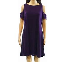 Lauren Ralph Lauren Women's Petite Cutout Jersey Dress (6P, Grapevine)