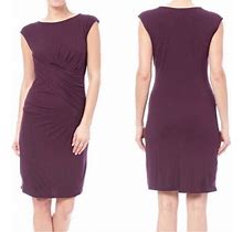 Kut From The Kloth Dresses | Nwt Kut From The Kloth Jersey Knee Length Knit Dress Purple Size 6 | Color: Purple | Size: 6