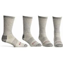 Ballston Medium Weight 86% Merino Wool Socks For Winter & Outdoor Hiking And Trekking - 4 Pairs For Men And Women
