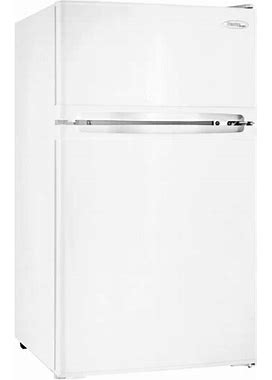 Danby DCR031B1WDD Designer 3.1 Cu. Ft. White Solid Two Door Reach-In Refrigerator / Freezer