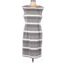 Ellen Tracy Casual Dress: Gray Dresses - Women's Size 12