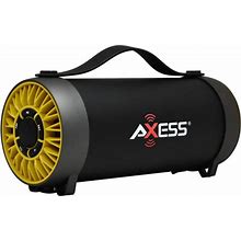 Axess Bluetooth Media Speaker With Equalizer, Yellow
