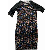 Lularoe Size S Dress Julia Length 39" Floral Slip On Poly Spandex Y