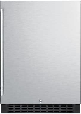 Summit 24" 4.6 Cu. Ft. Commercial Outdoor Rated Compact Refrigerator - Stainless Steel - SPR627OSCSS