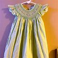 Petit Ami Dresses | Petit Ami Smocked Dress Sz 24 Mths Very Good Cond. | Color: Green | Size: 24Mb