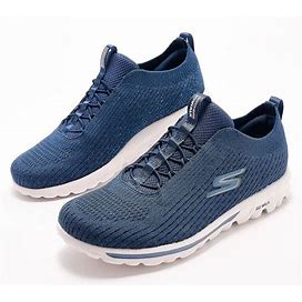Skechers Gowalk Travel Washable Knit Slip-On Sneaker-Saint, Size 7 Wide, Navy