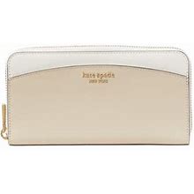 Kate Spade New York Zac Leather Wallet In Beige At Nordstrom