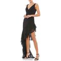 Mac Duggal Ruffle Asymmetric Sheath Dress In Black At Nordstrom, Size 2