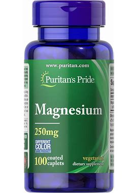 Puritan's Pride Magnesium 250 Mg | 100 Caplets