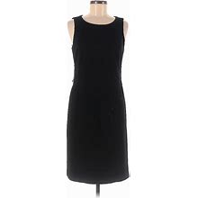 Grace Dresses Casual Dress - Sheath Scoop Neck Sleeveless: Black Print Dresses - Women's Size 10